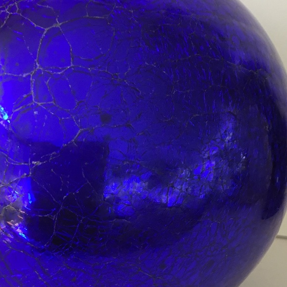 Extra Large 19” Kugel Cobalt Blue Glass Ornament - Picture 8 of 12